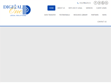 Tablet Screenshot of d1legal.com